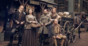 Главные герои сериала «Чужестранка»